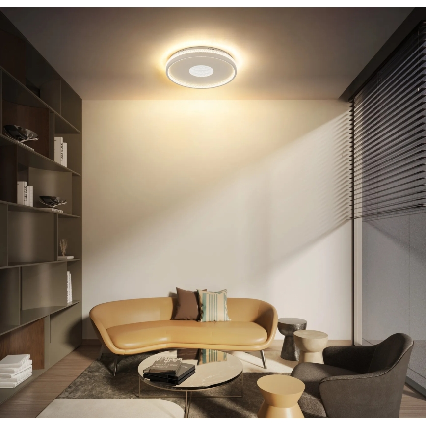 Globo - Luminária de teto LED dimerizável 30W/230V, 2700–6500K, Ø 41 cm, com controle remoto