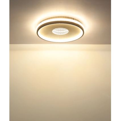 Globo - Luminária de teto LED dimerizável 30W/230V, 2700–6500K, Ø 41 cm, com controle remoto