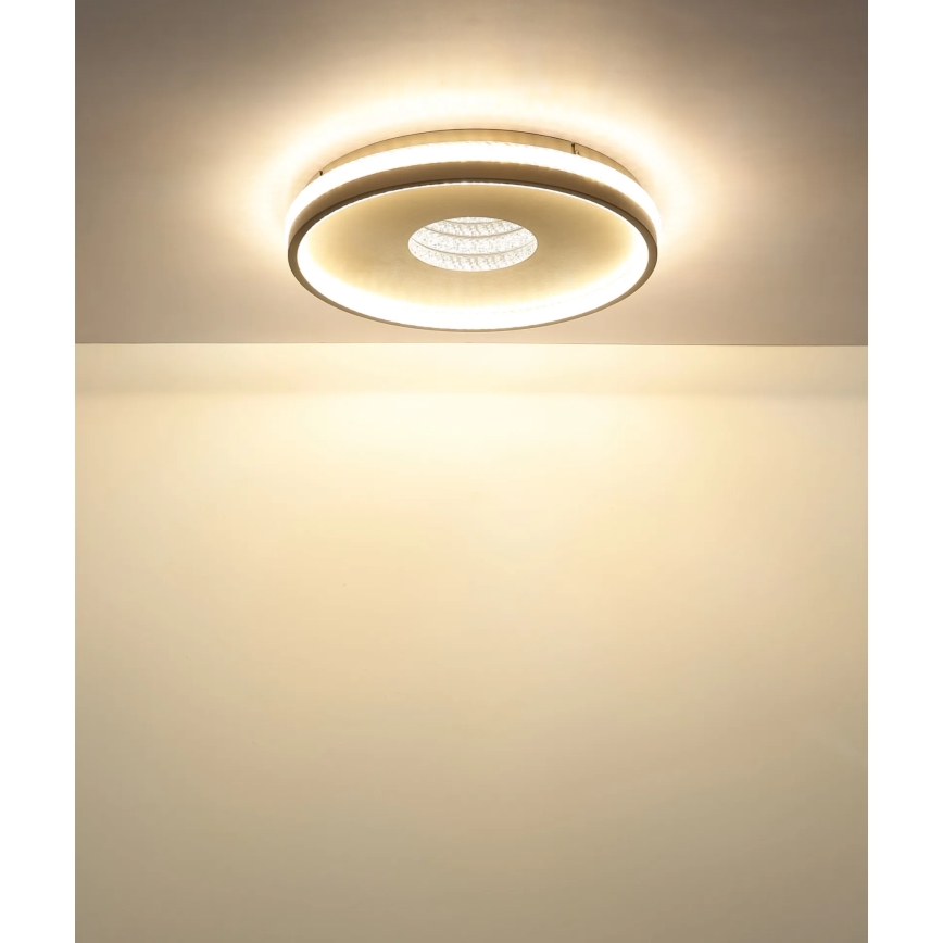 Globo - Luminária de teto LED dimerizável 30W/230V, 2700–6500K, Ø 41 cm, com controle remoto