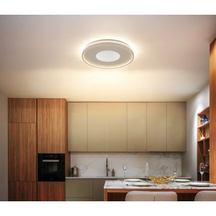 Globo - Luminária de teto LED dimerizável 40W/230V 2700–6500K Ø 50,5 cm + comando remoto