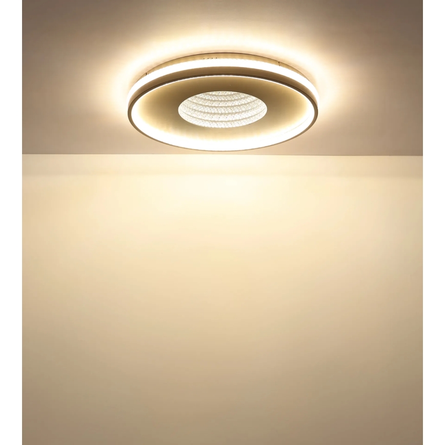 Globo - Luminária de teto LED dimerizável 40W/230V 2700–6500K Ø 50,5 cm + comando remoto