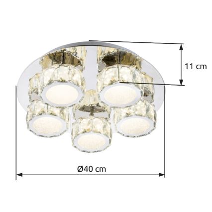 Globo - Iluminação de teto LED com regulação LED/40W/230V 4000K diâmetro 40 cm