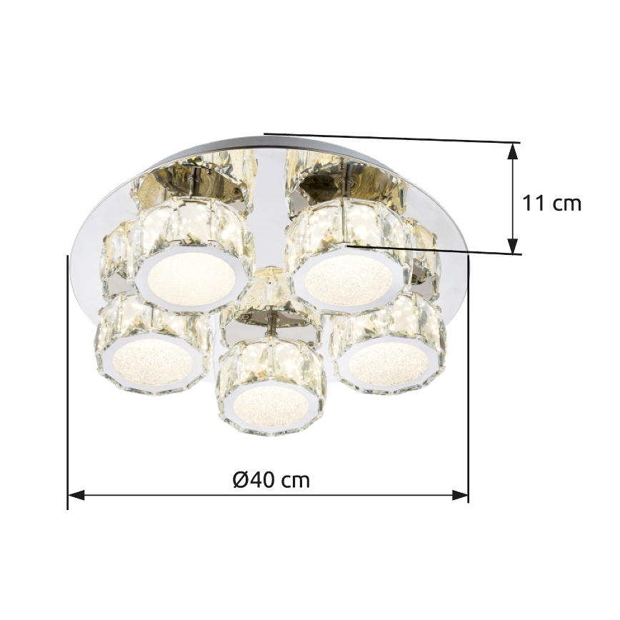 Globo - Iluminação de teto LED com regulação LED/40W/230V 4000K diâmetro 40 cm