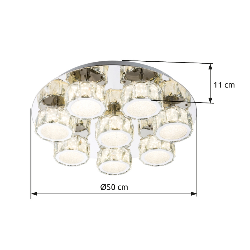 Globo - Iluminação de teto LED com regulação LED/64W/230V 4000K diâmetro 50 cm