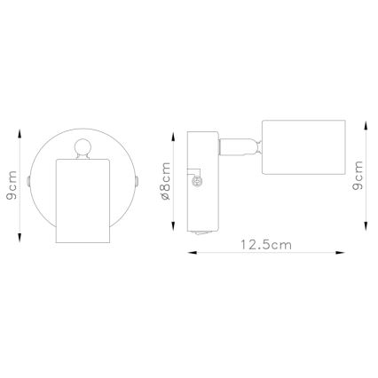 Globo - Foco de parede 1xE27/60W/230V