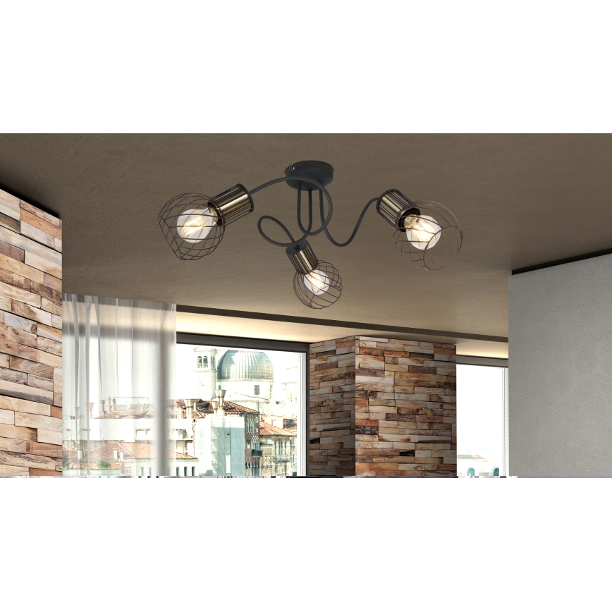 Globo - Candelabro integrado 3xE27/40W/230V