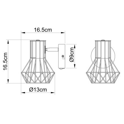 Globo - Foco de parede 1xE27/40W/230V