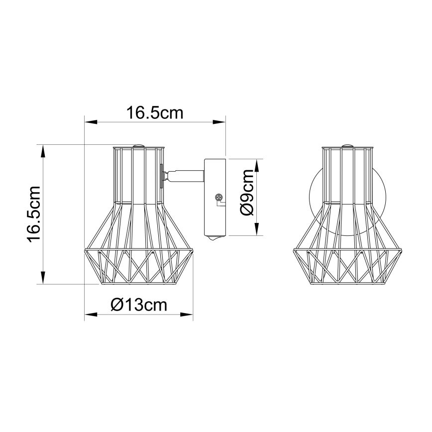 Globo - Foco de parede 1xE27/40W/230V