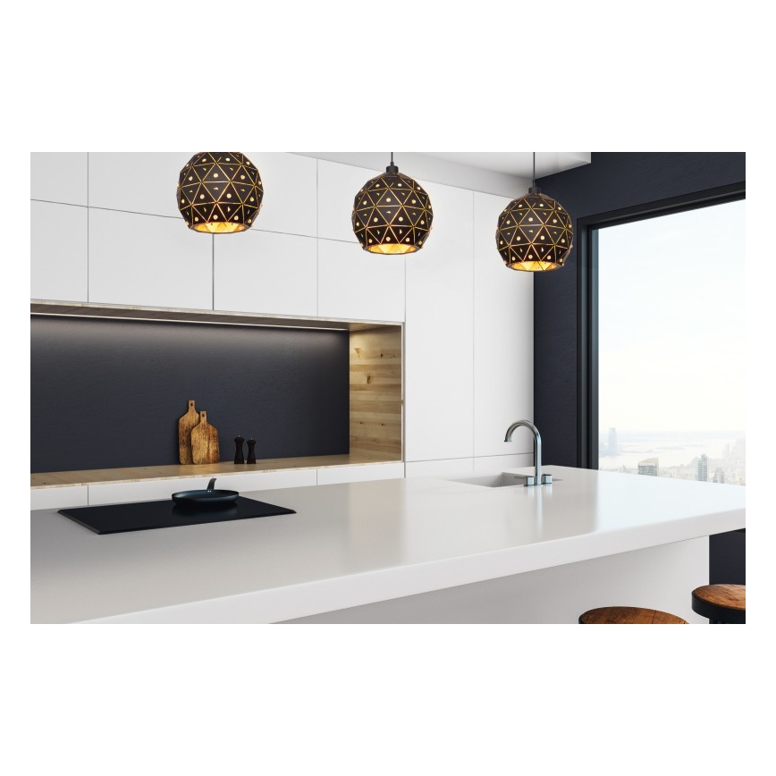 Globo 54029H - Candeeiro suspenso JODIE 1xE27/60W/230V diâmetro 25 cm