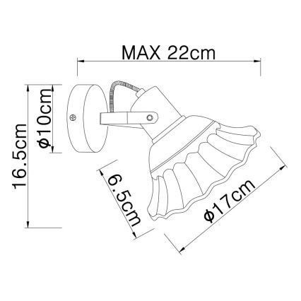 Globo - Foco de parede 1xE27/40W/230V
