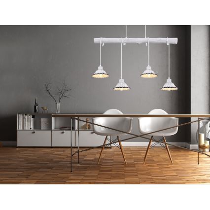 Globo - Candelabro num fio 4xE27/40W/230V