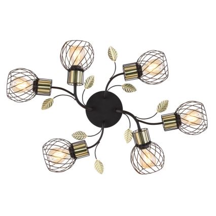Globo - Candelabro montado à superfície 6xE27/40W/230V