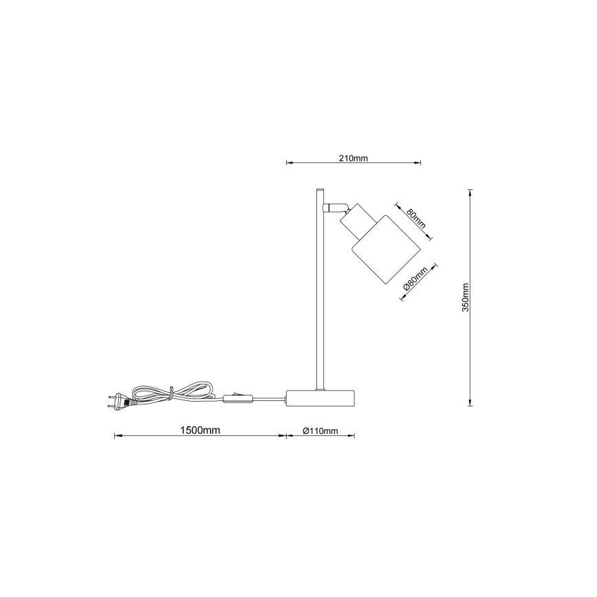 Globo - Candeeiro de mesa 1xE14/25W/230V