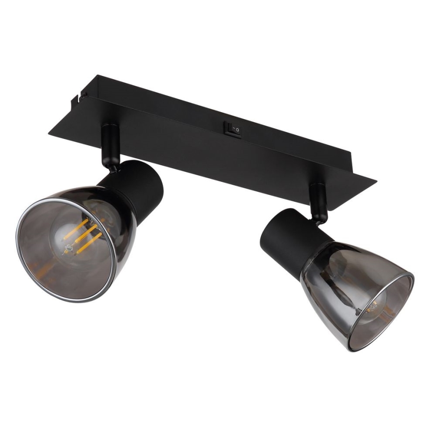 Globo - Foco de parede 2xE14/40W/230V preto
