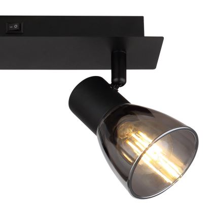Globo - Foco de parede 2xE14/40W/230V preto