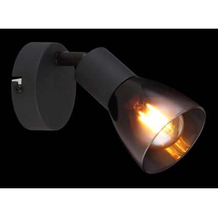 Globo - Foco de parede 1xE14/25W/230V preto
