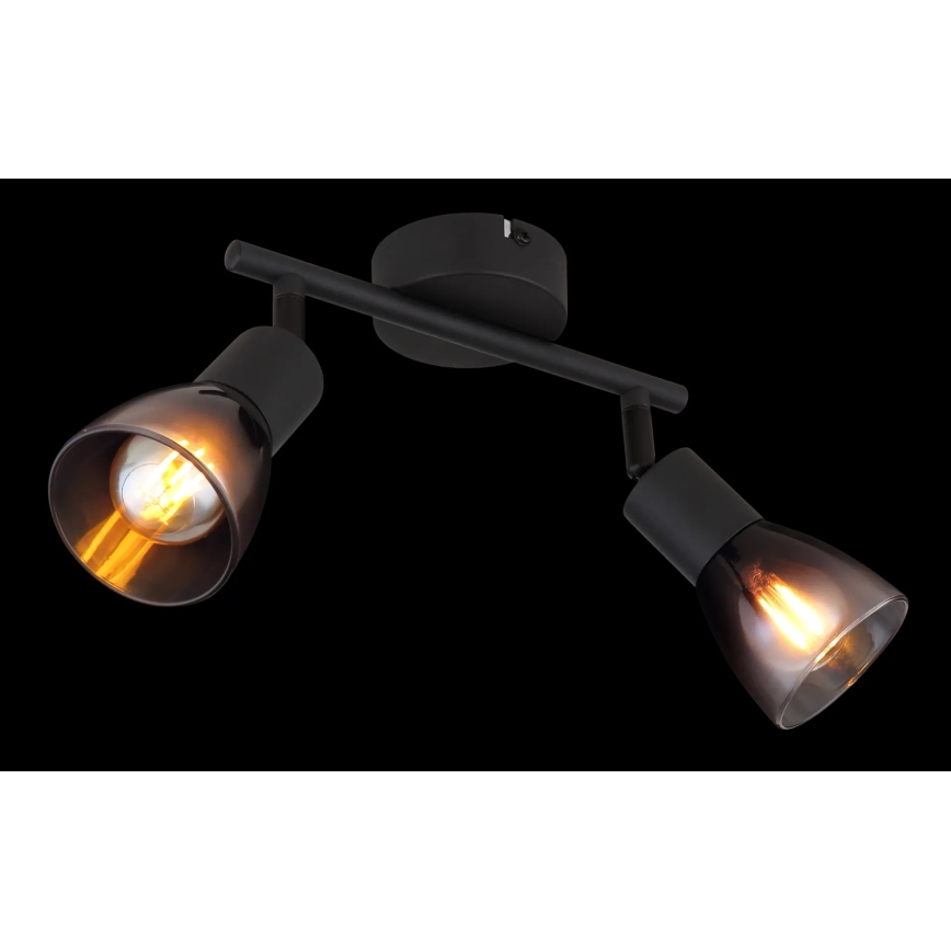 Globo - Foco 2xE14/25W/230V preto