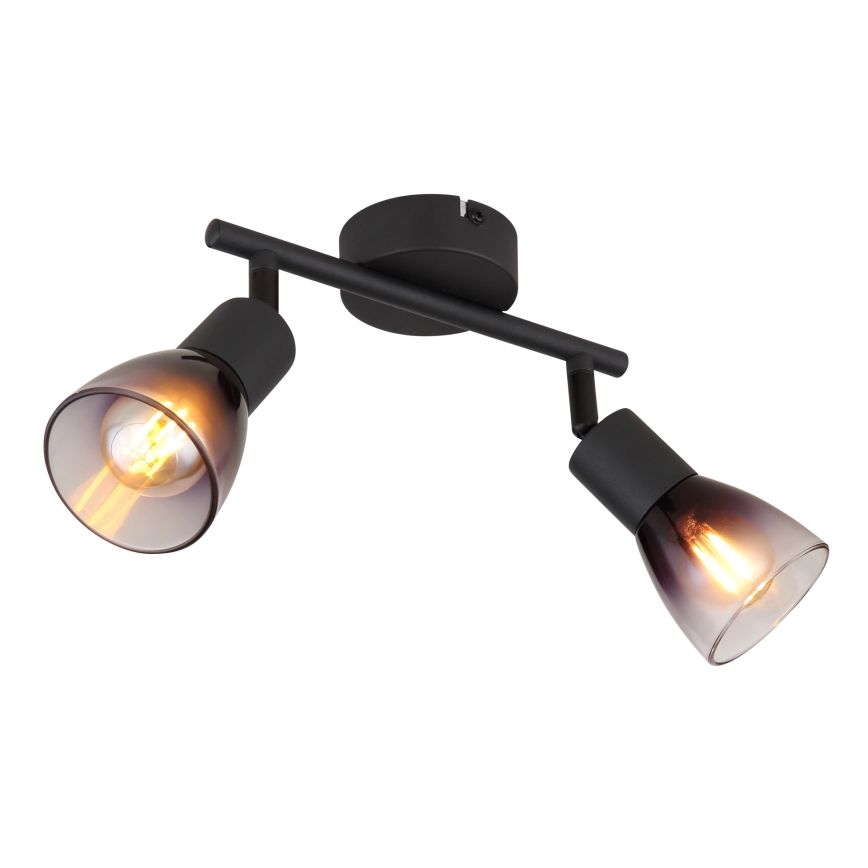 Globo - Foco 2xE14/25W/230V preto