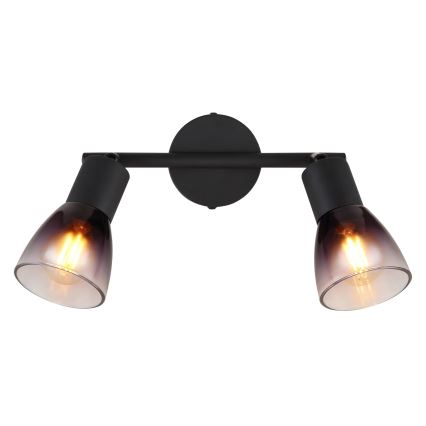 Globo - Foco 2xE14/25W/230V preto