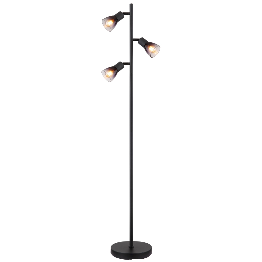 Globo - Candeeiro de chão 3xE14/25W/230V preto