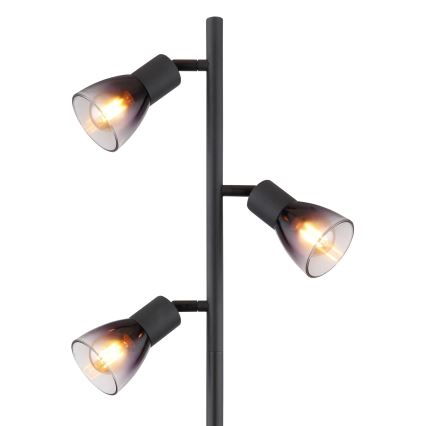 Globo - Candeeiro de chão 3xE14/25W/230V preto