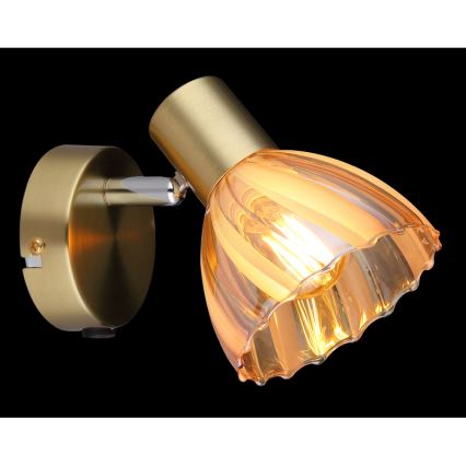 Globo - Foco de parede 1xE14/40W/230V dourado