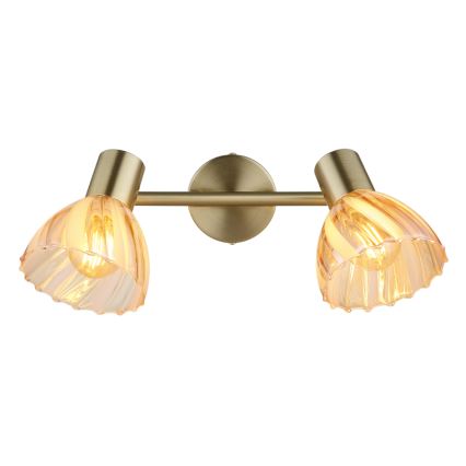 Globo - Foco 2xE14/40W/230V dourado