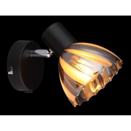 Globo - Foco de parede 1xE14/40W/230V preto