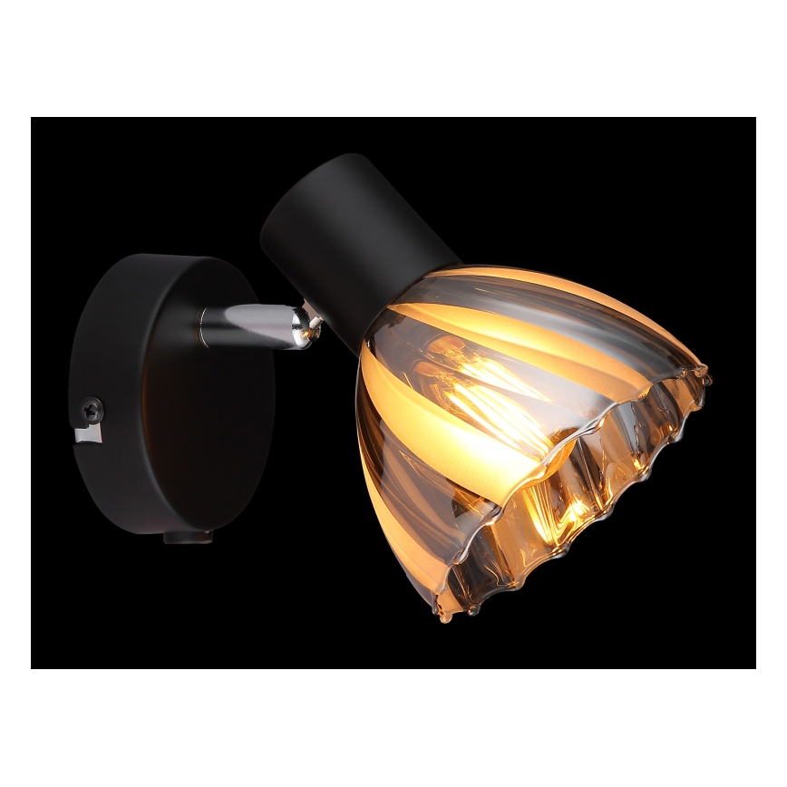 Globo - Foco de parede 1xE14/40W/230V preto