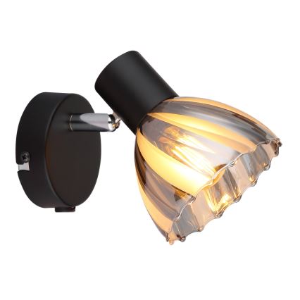 Globo - Foco de parede 1xE14/40W/230V preto