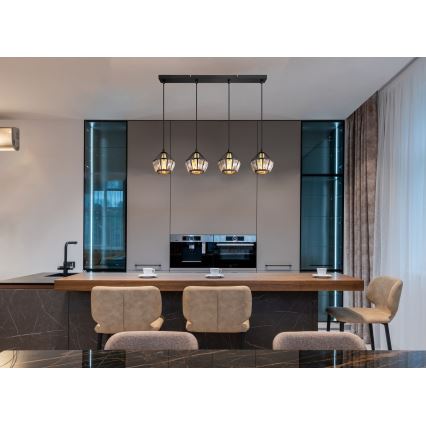 Globo - Candelabro suspenso 4xE14/40W/230V