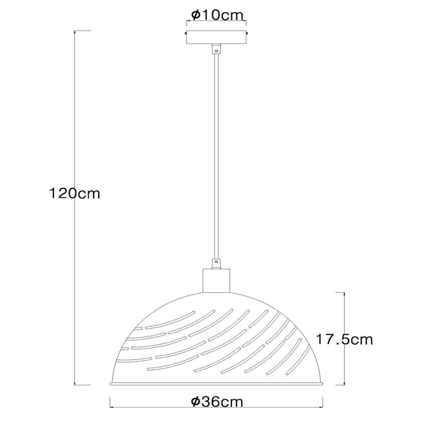 Globo - Candelabro suspenso 1xE27/60W/230V