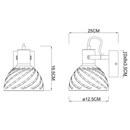 Globo - Foco de parede 1xE27/40W/230V
