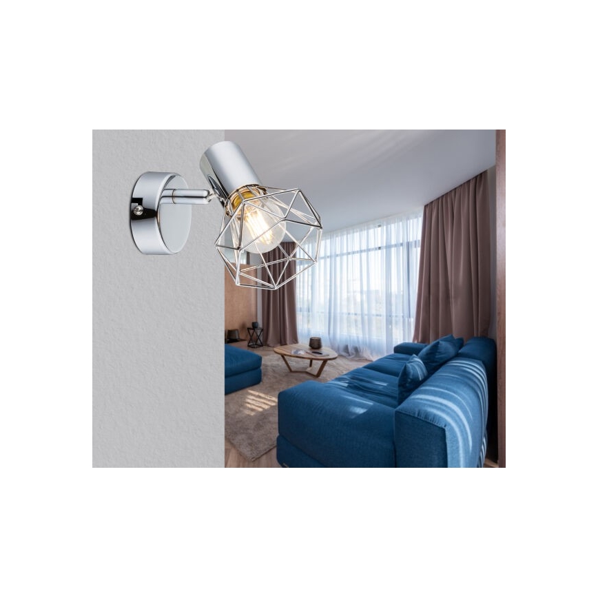 Globo - Foco de parede 1xE14/40W/230V cromado brilhante