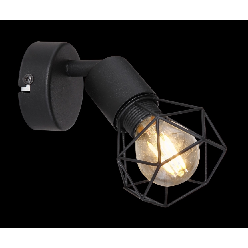 Globo - Foco de parede 1xE14/40W/230V preto