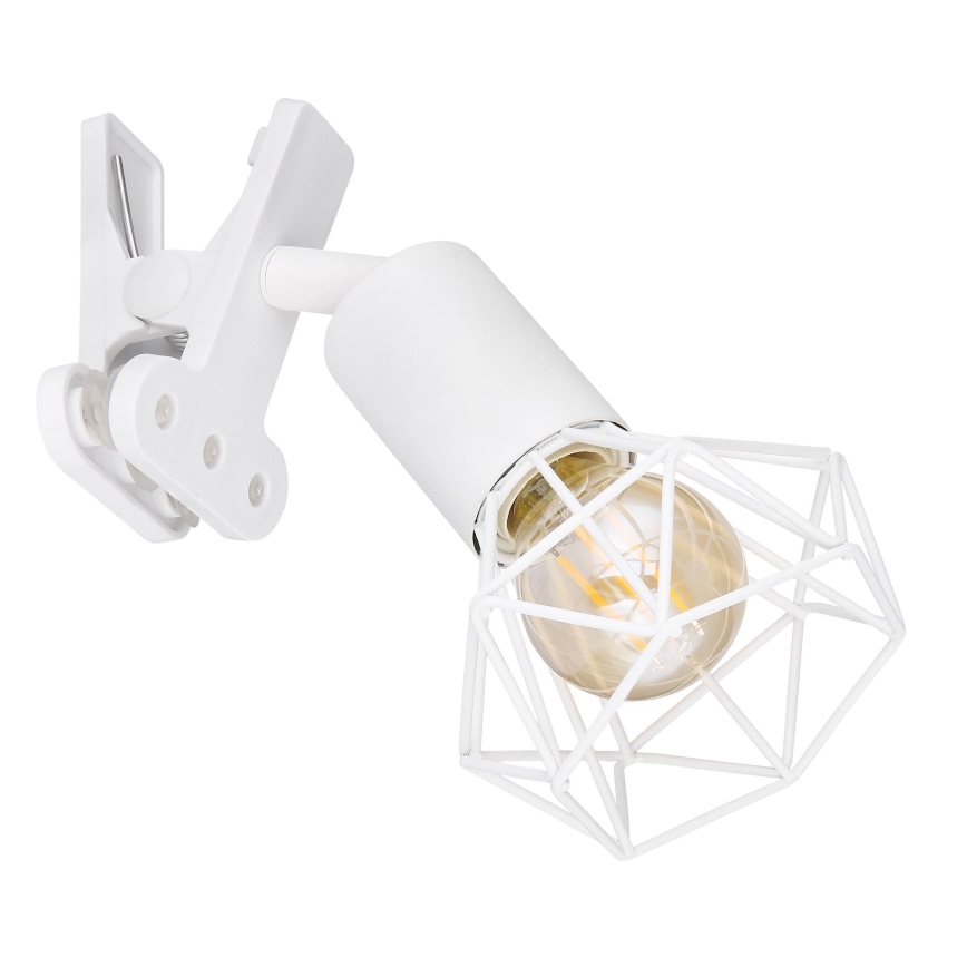 Globo - Candeeiro de parede com clipe 1xE14/40W/230V branco