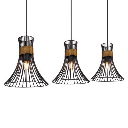 Globo - Candelabro num fio 3xE27/60W/230V