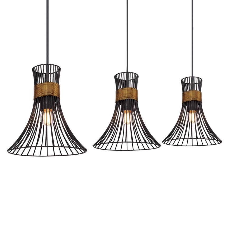 Globo - Candelabro num fio 3xE27/60W/230V