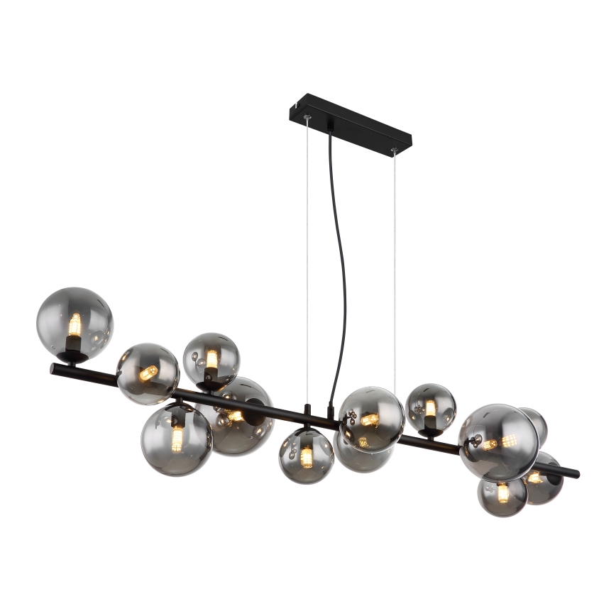 Globo - Candeeiro suspenso LED 13xG9/3,5W/230V fumado/preto