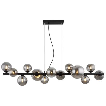 Globo - Candeeiro suspenso LED 13xG9/3,5W/230V fumado/preto