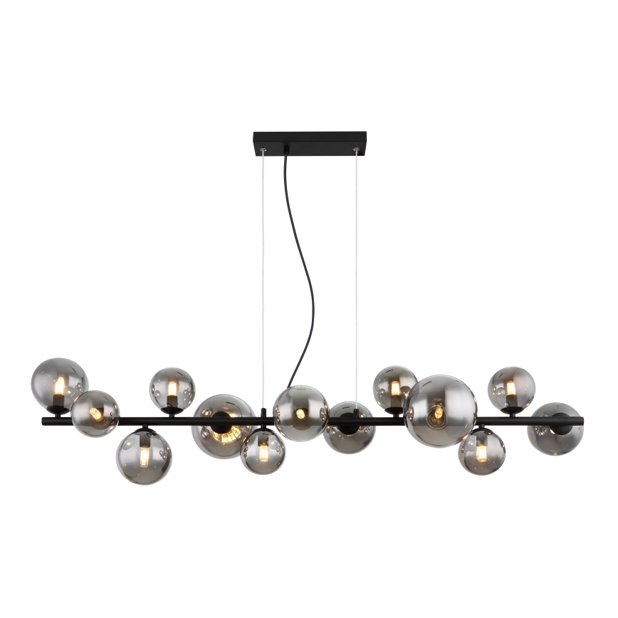 Globo - Candeeiro suspenso LED 13xG9/3,5W/230V fumado/preto