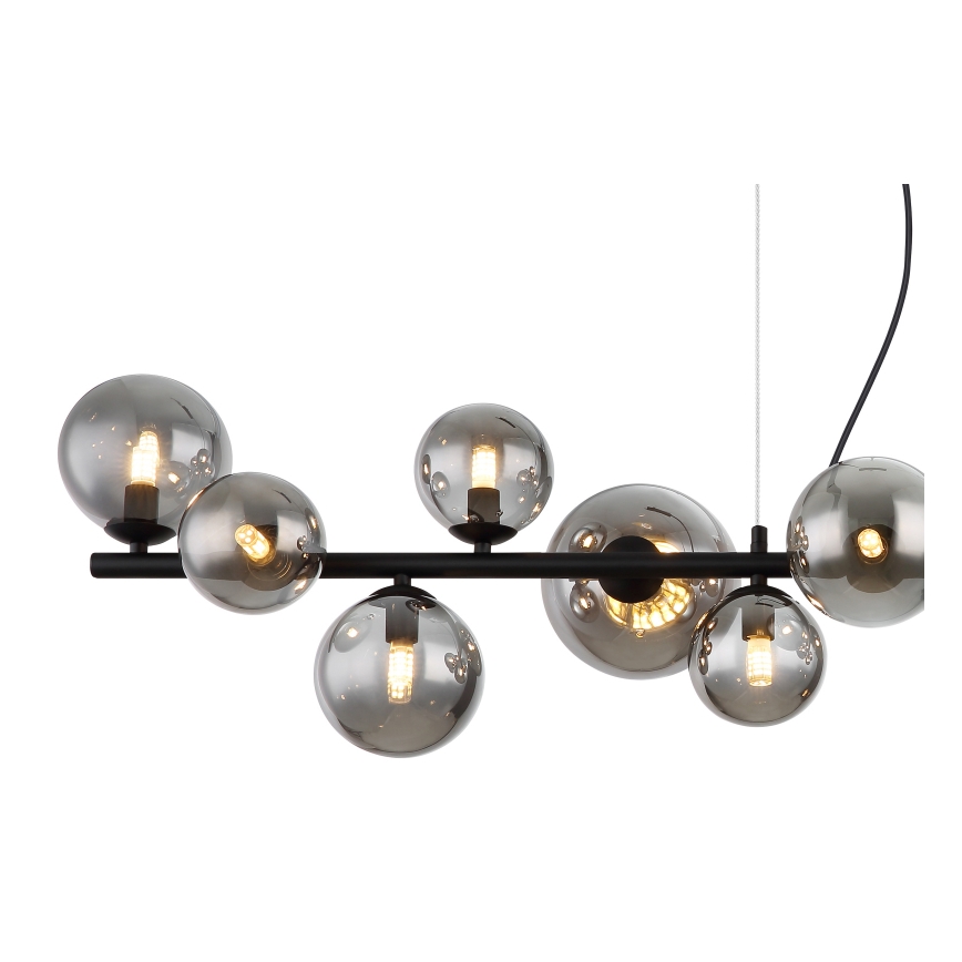 Globo - Candeeiro suspenso LED 13xG9/3,5W/230V fumado/preto