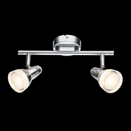 Globo - Foco LED 2xLED/4W/230V cromado brilhante