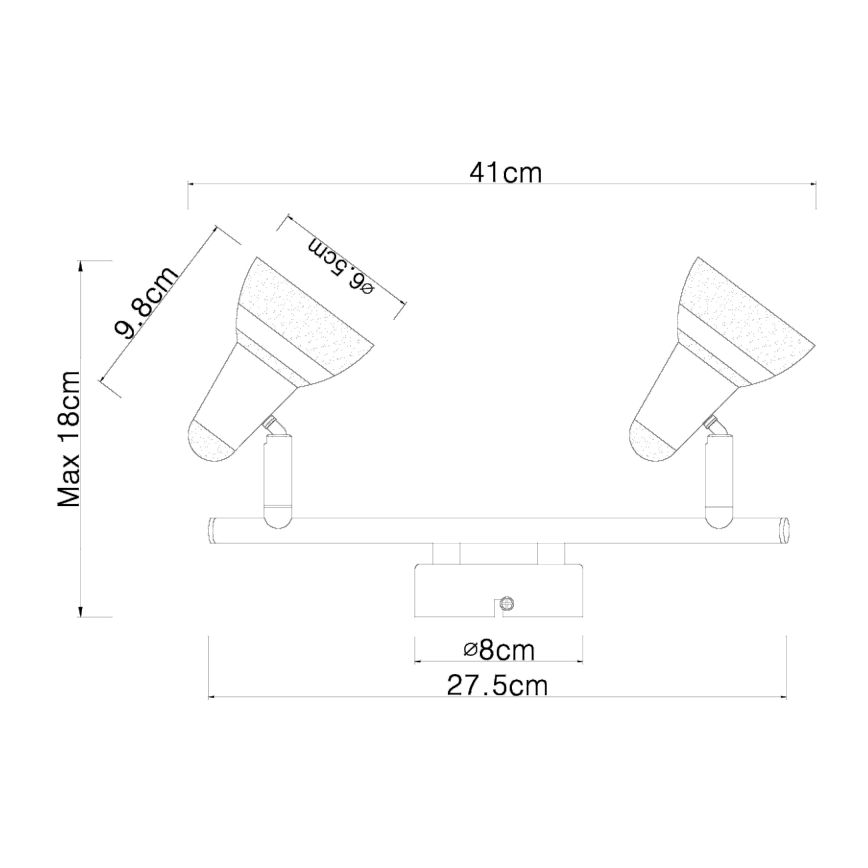 Globo - Foco LED 2xLED/4W/230V cromado brilhante
