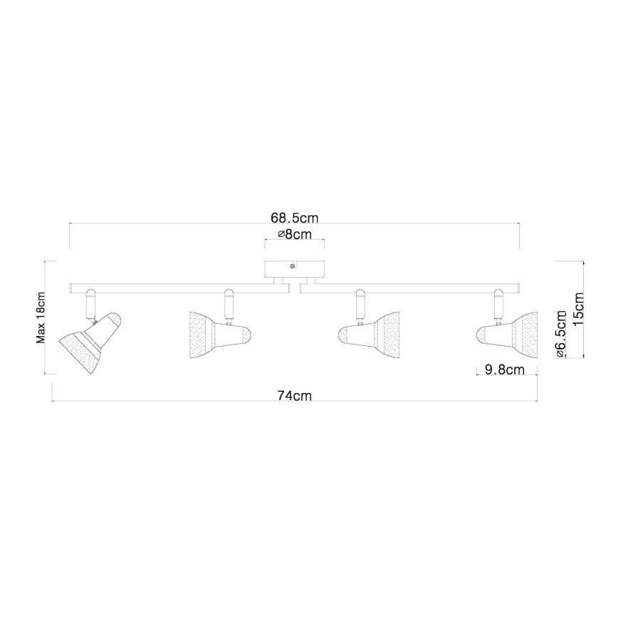 Globo - Foco LED 4xLED/4W/230V cromado brilhante