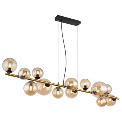 Globo - Candeeiro suspenso LED 13xG9/3,5W/230V fumado/castanho