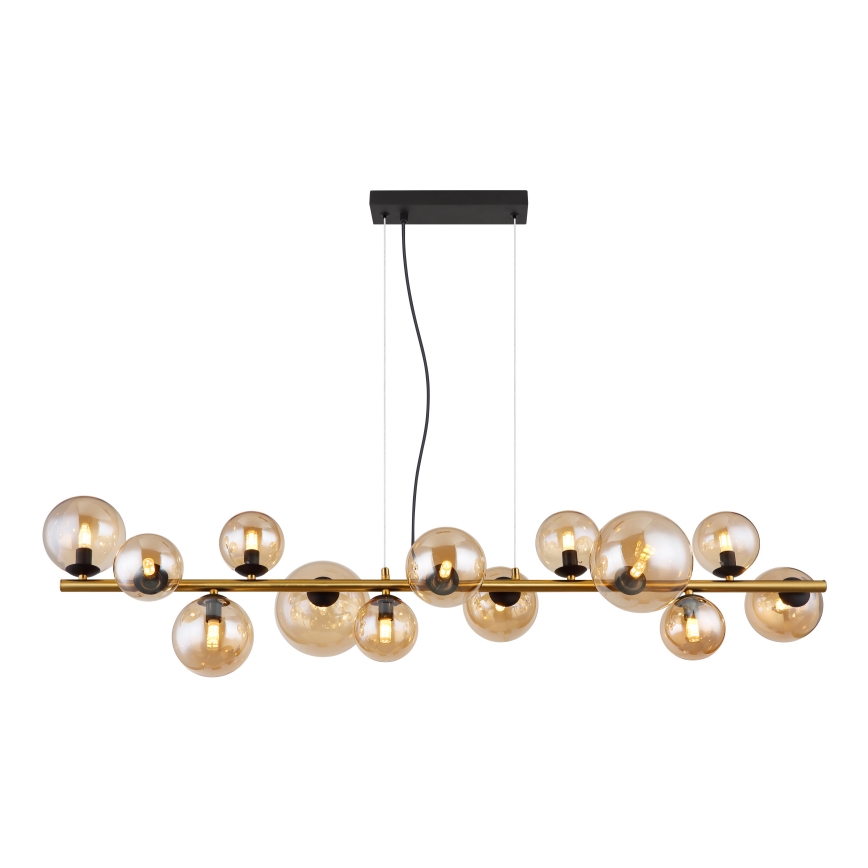 Globo - Candeeiro suspenso LED 13xG9/3,5W/230V fumado/castanho