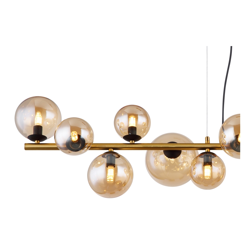 Globo - Candeeiro suspenso LED 13xG9/3,5W/230V fumado/castanho