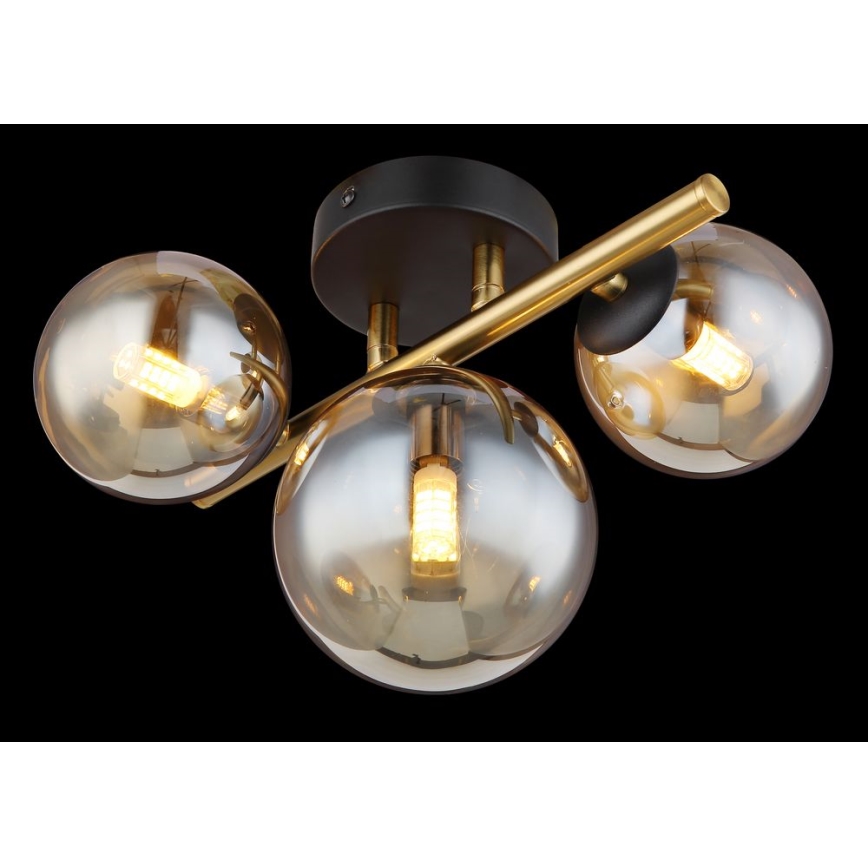Globo - Candeeiro  integrado LED RIHA 3xG9/3,5W/230V latão