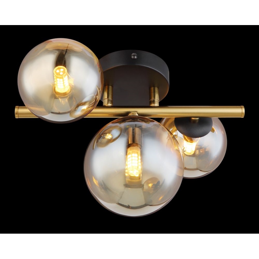 Globo - Candeeiro  integrado LED RIHA 3xG9/3,5W/230V latão